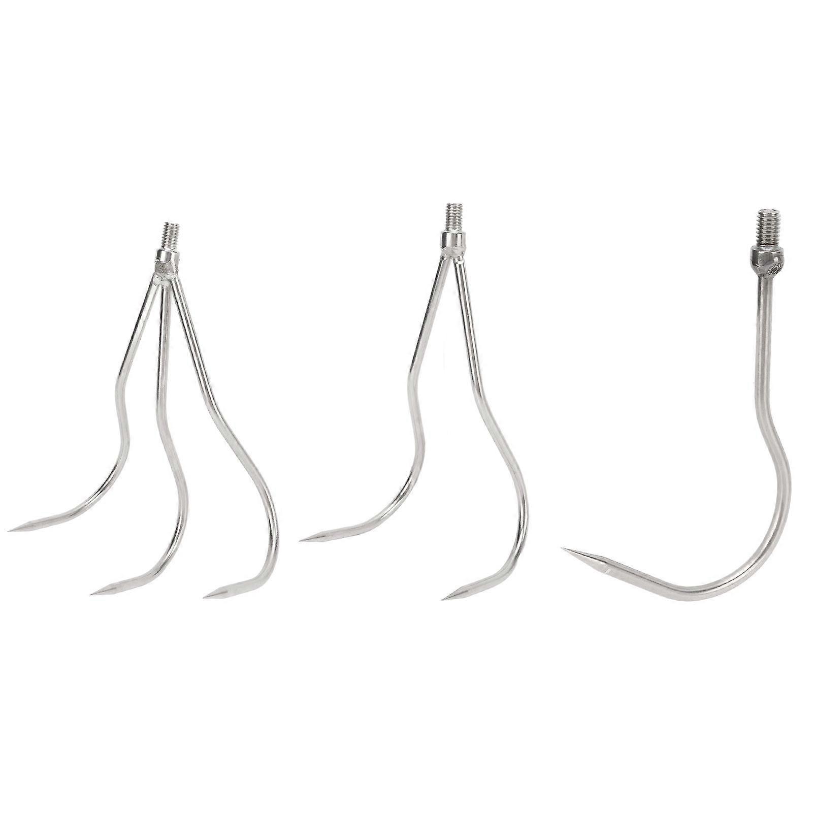 Fishing Harpoon Convenient Stainless Steel 8mm Thread Interface Fish Catching Tool