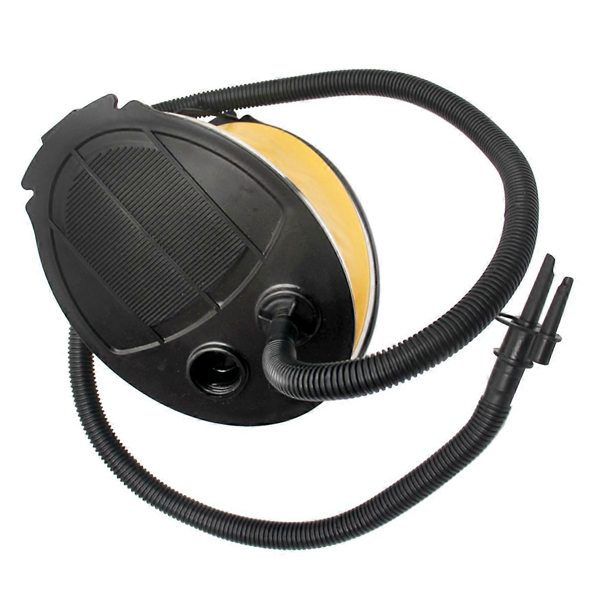 Foot Pump for Inflatable Toy Outdoor Use Yellow Plastic Inflator 1Pcs