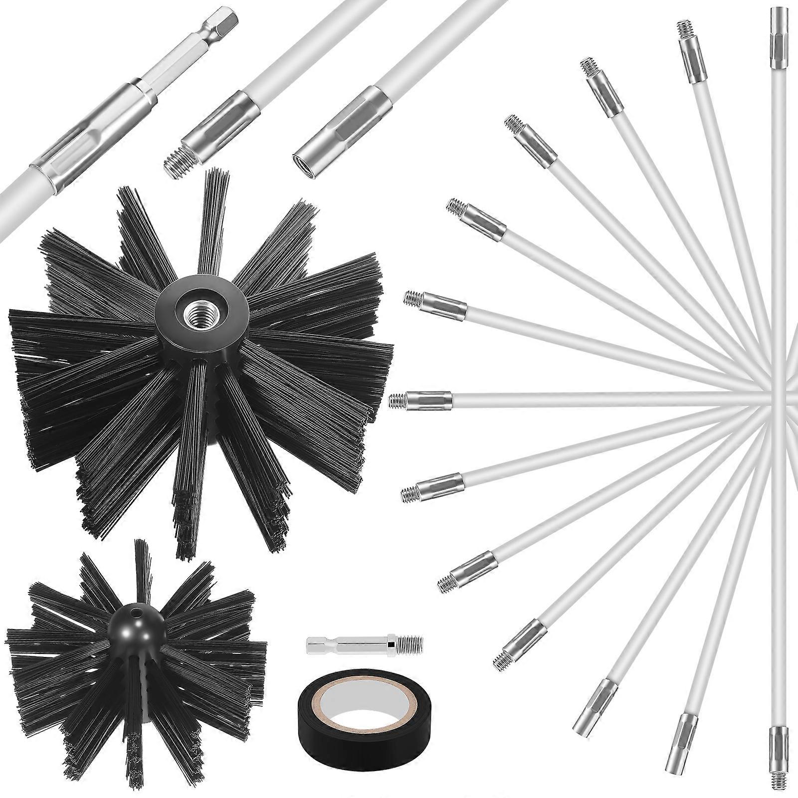 Chimney Cleaning Brush Set Flexible Chimney Cleaning Kit 1Set for Maintenance