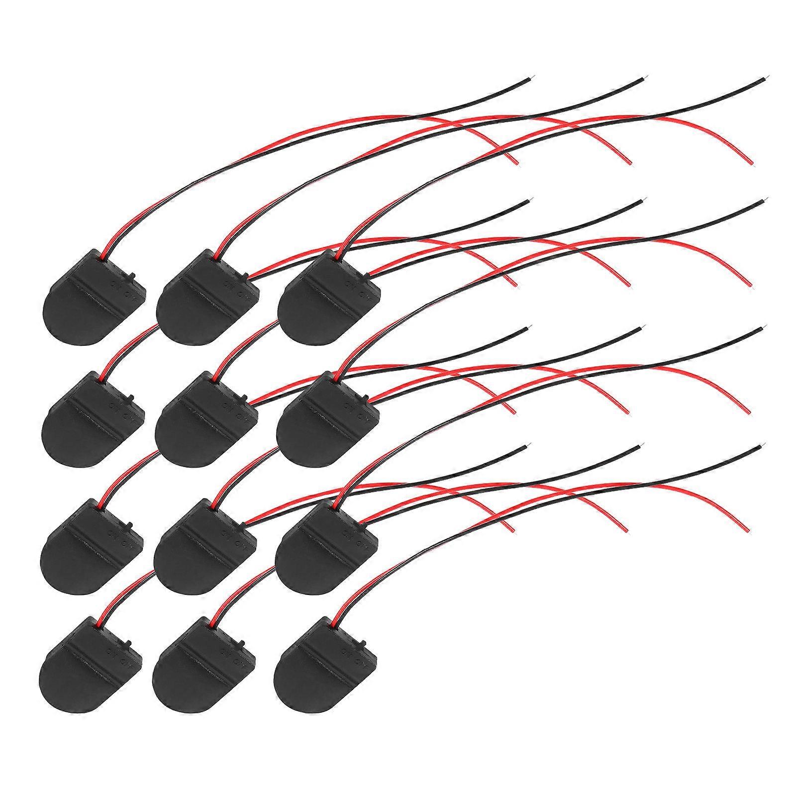 Button Battery Holder Single Battery Case for Electrical Devices 12Pcs
