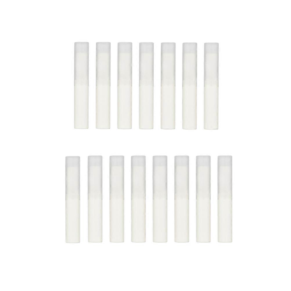 Empty Lip Gloss Container Plastic Lip Balm Tubes White for Diy Storage 15Set