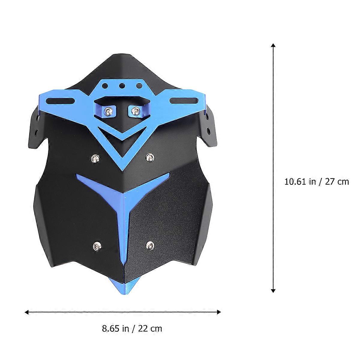Motorbike Accessories Rear Mudguard Shape for Motorcyclists Blue Aluminum Alloy Prevent Splashing 1Set