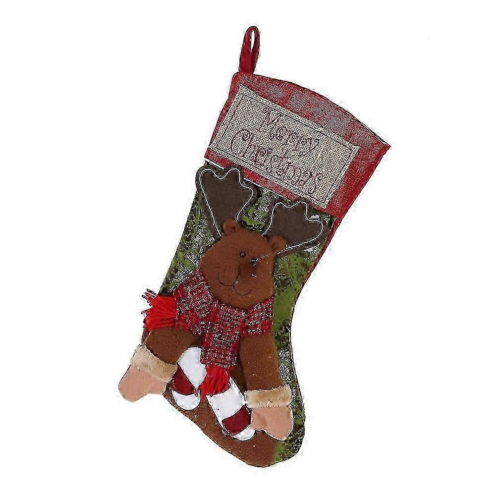 圣诞袜悬挂装饰礼品糖果袜袋树装饰用品麋鹿