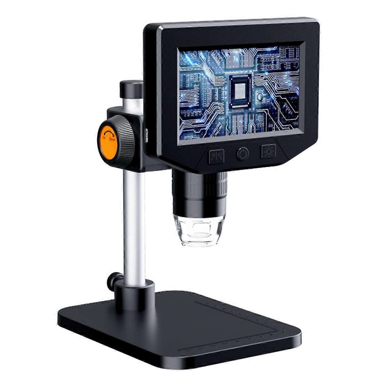 4,3 pouces LCD Microscope numérique 1080P 50-1000x Coin Microscopio Zoom Caméra stéréo pour l’électronique R