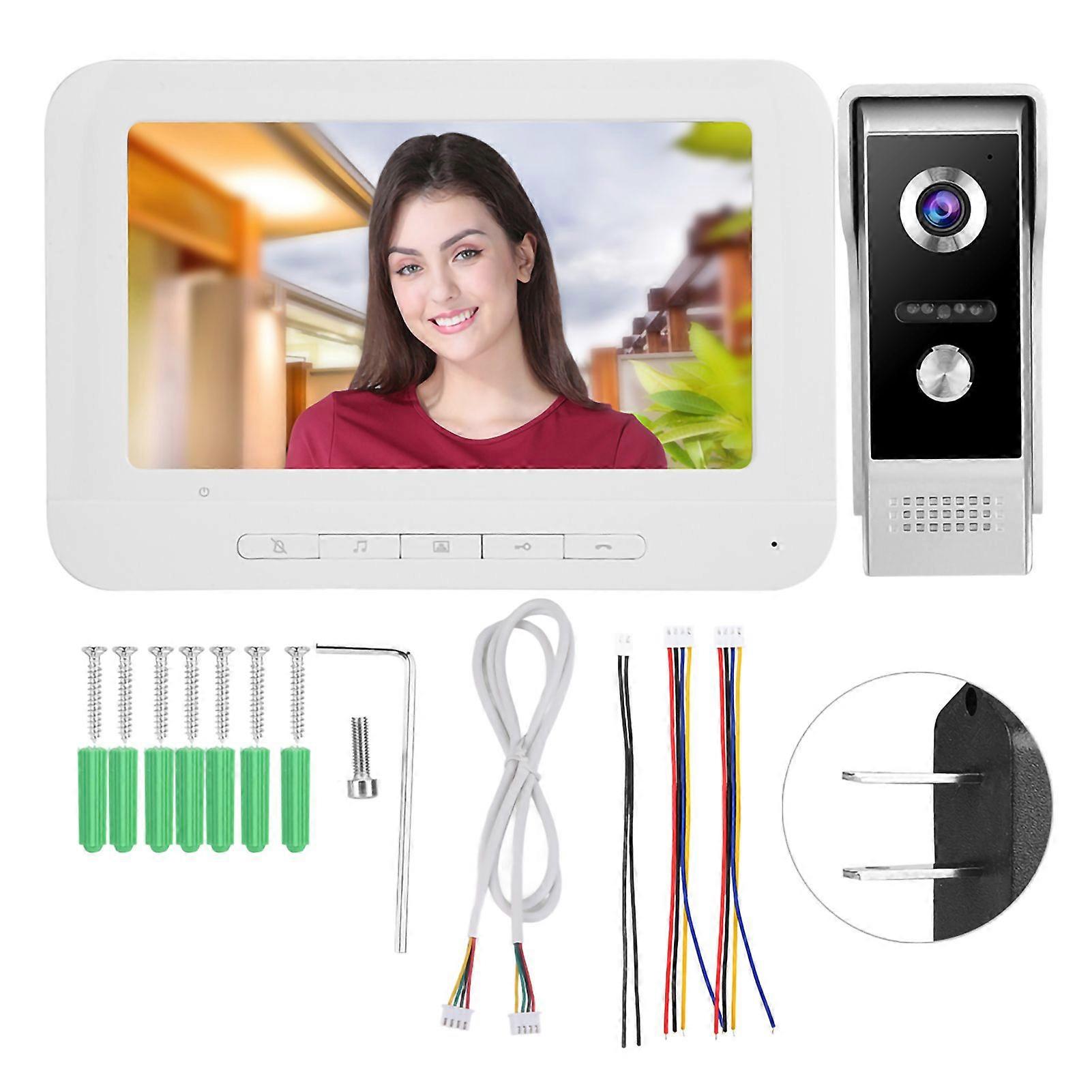7inch HD Video Door Phone Doorbell Intercom Camera Monitor Home Security System