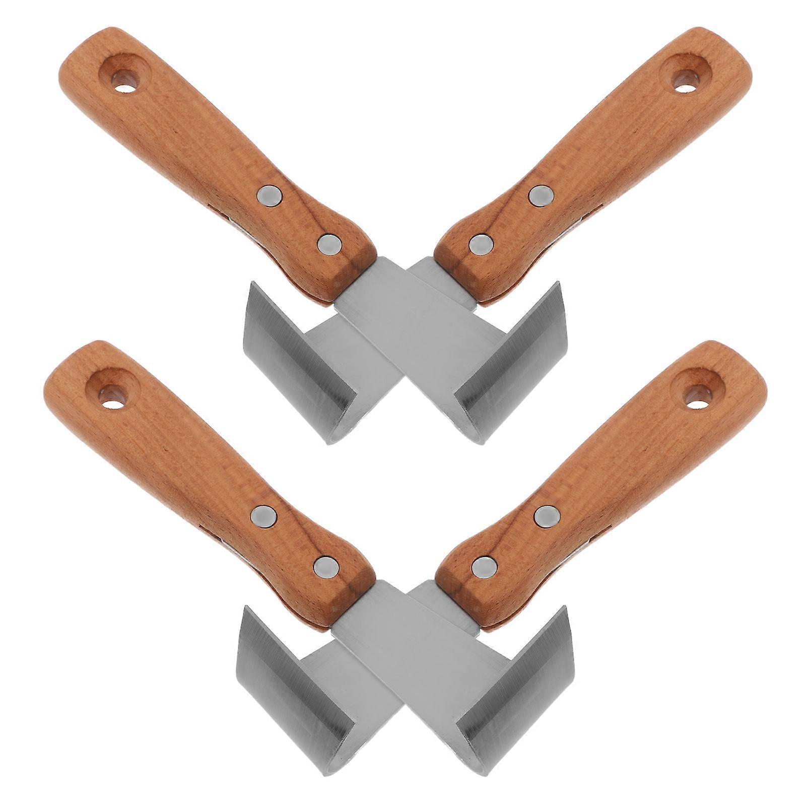 Tree Hand Tool Instrument Bark Stripper for Gardening 4Pcs Woodworking Set