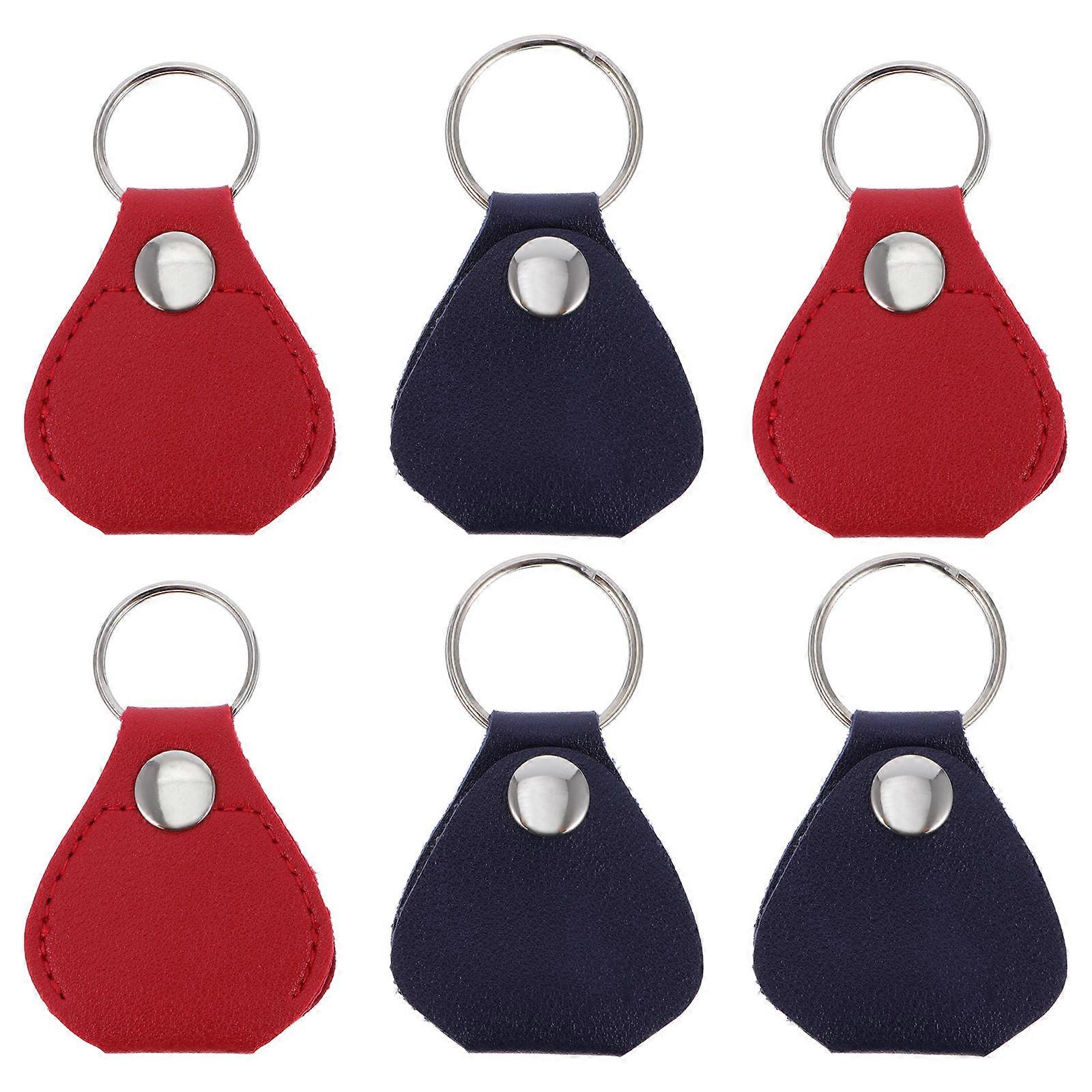 Guitar Pick Holder Case Keychain with 12Pcs Picks Included