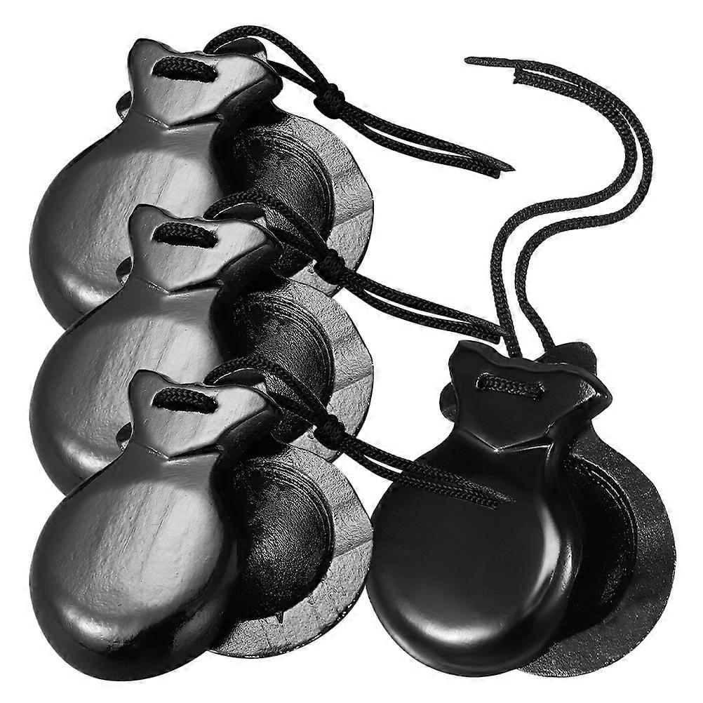 Wood Castanets Percussion Instruments for Playing 12Pcs Wooden Castanets