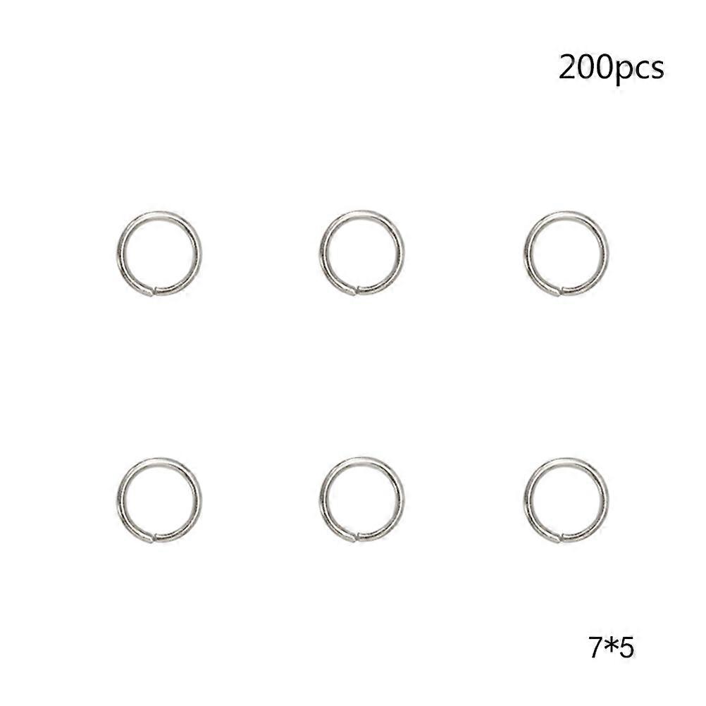 Jewelry Split Circle Rings Key Chain Rings for DIY 400Pcs Silver