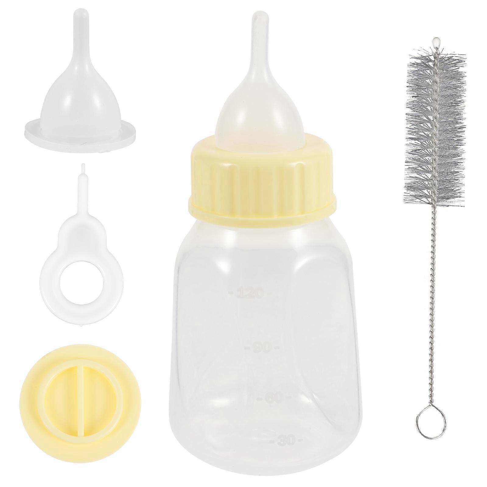 Pet Nursing Bottle Kit for Puppies Feeding 5Sets of Plastic Bottles