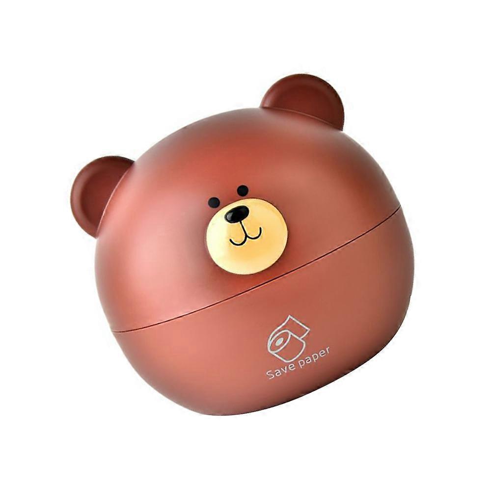 Tissue Box Cartoon Bear Paper Container for Holding Paper Brown