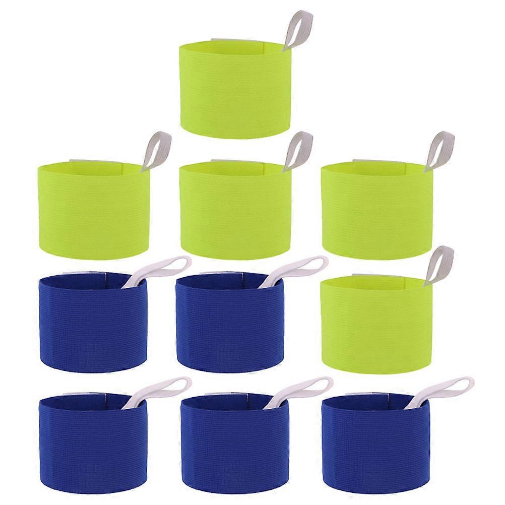 Elastic Captains Armbands 20 Pcs for Children Team Identification in Assorted Colors Ideal for Outdoor Activities and Sports Matches