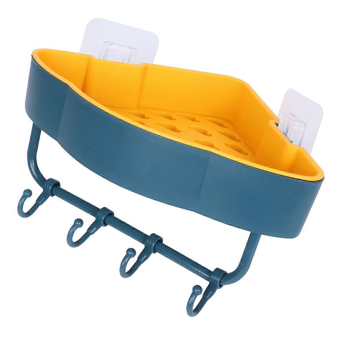 Triangle Corner Rack Storage Holder Organizer For Bathroom Kitchen Use Green 3Pcs