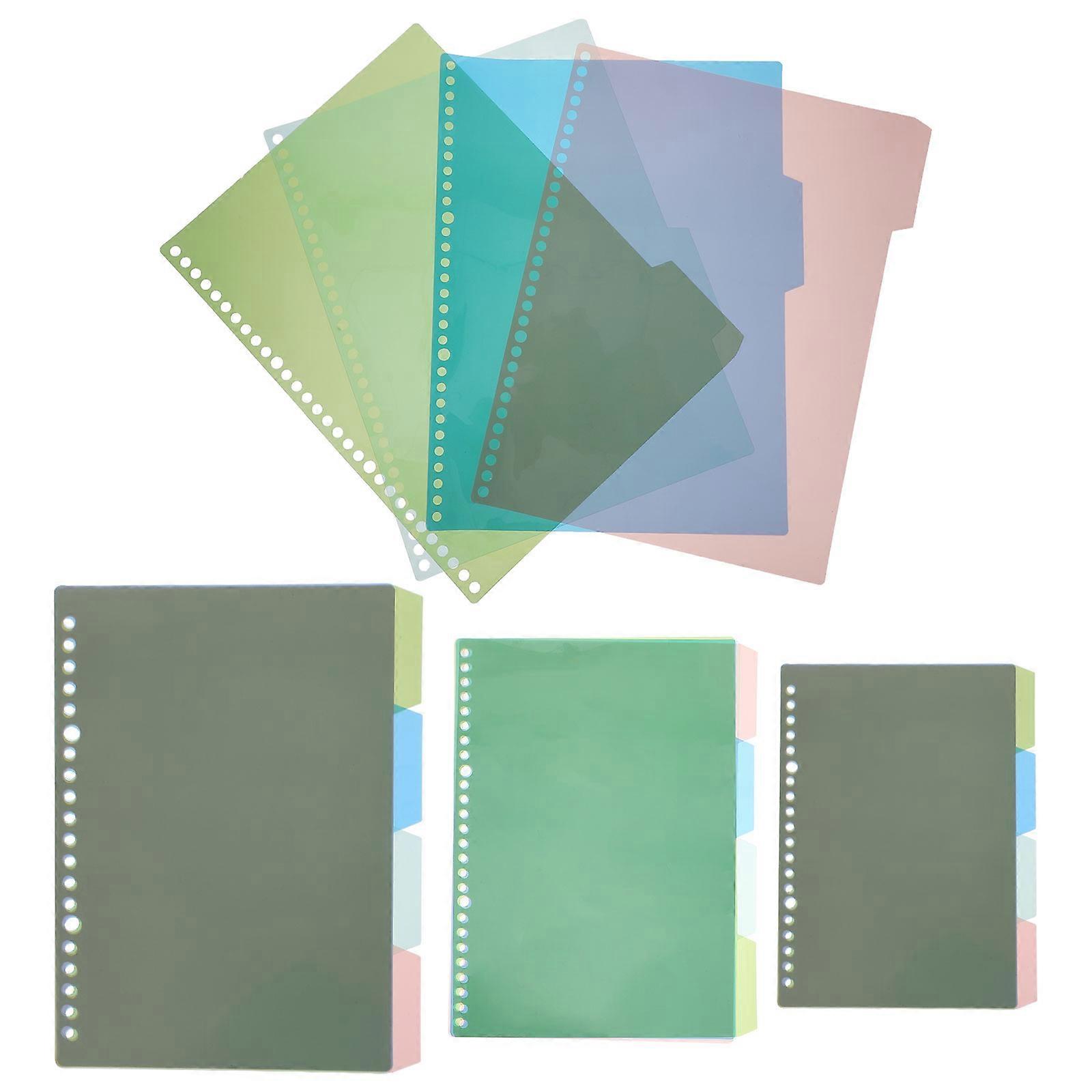 Binder Dividers Assorted Color Page Divider for Notebook 24Sets