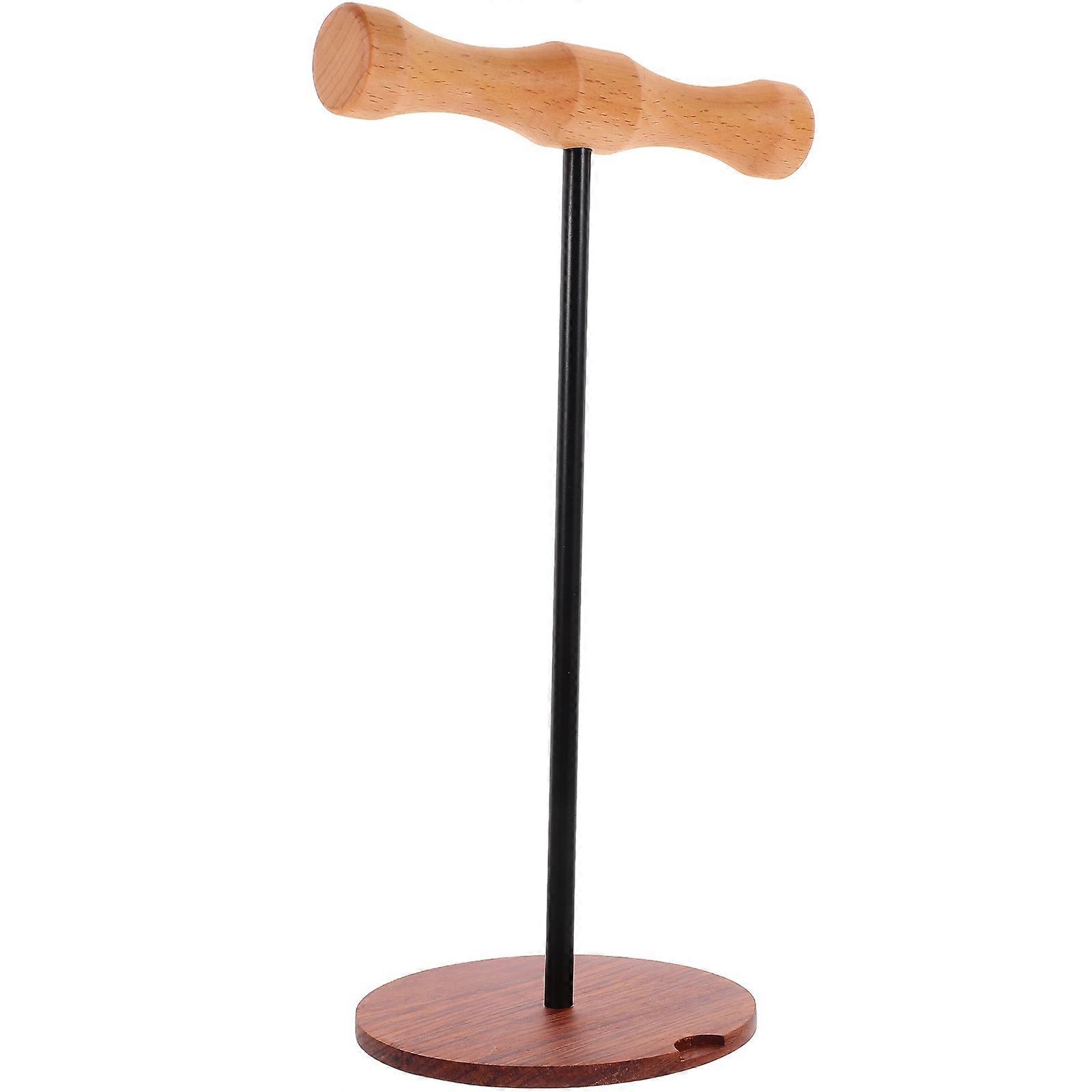 Headset Holder for Desk Use 3Pcs Wood Headphone Stand Black