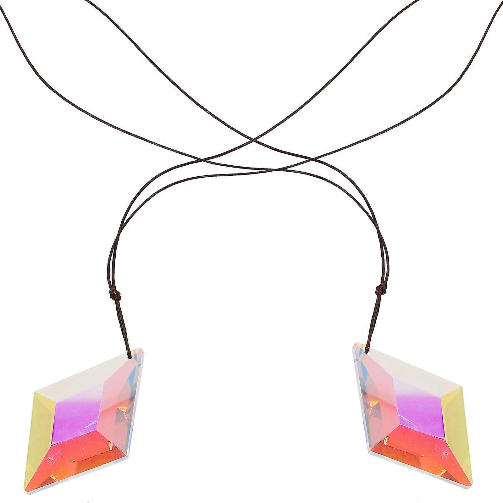 Sun Catcher Crystal Pendant 6 Pcs Rainbow Making Window Decoration For Living Room With Modern Style