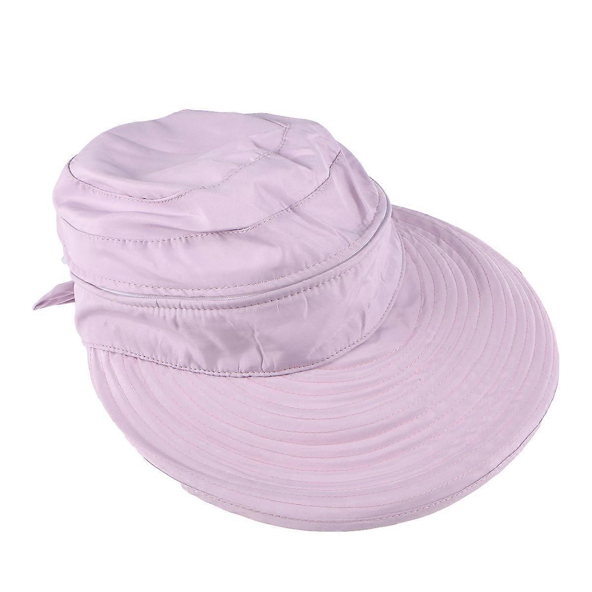 Sun Hat Foldable Visor for Sun Protection 2-Style Wide Brim Lavender