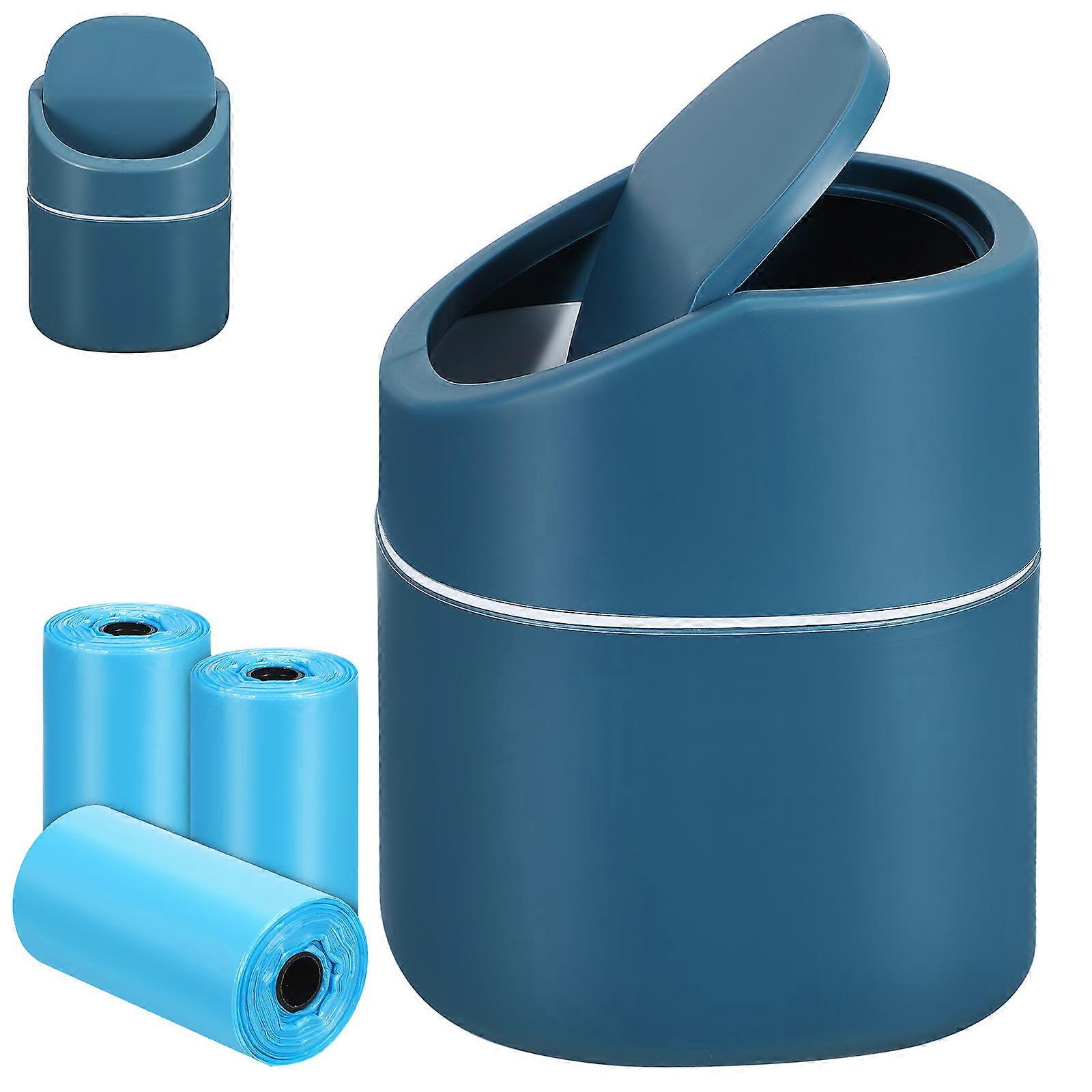 Rectangular Mini Waste Basket Suitable For Desktop Use With Efficient Waste Disposal Function 1 Set