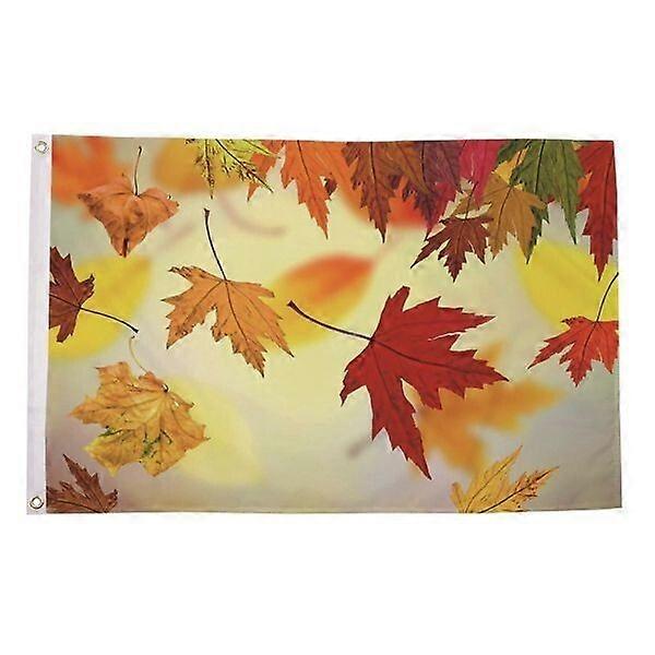 Efterårsblade, blade, efterårsbaggrund, banner, flag AX 089