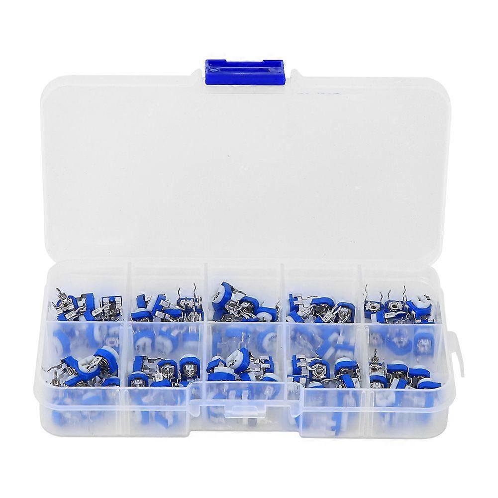 High quality  100PCS blue and white adjustable resistor set