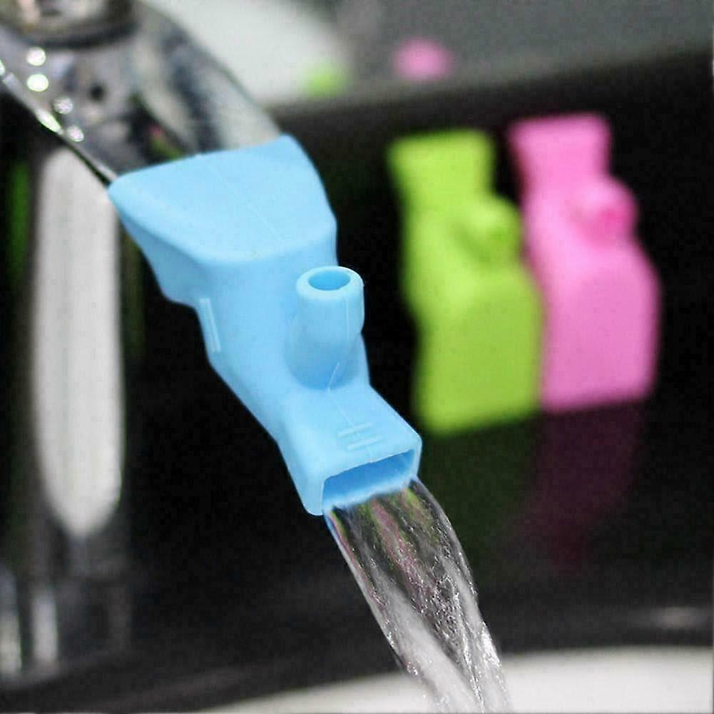 Silicone Faucet Extender, Blue, Flexible Silicone Extender, Easy To Use, Compatible With Most Faucet Models