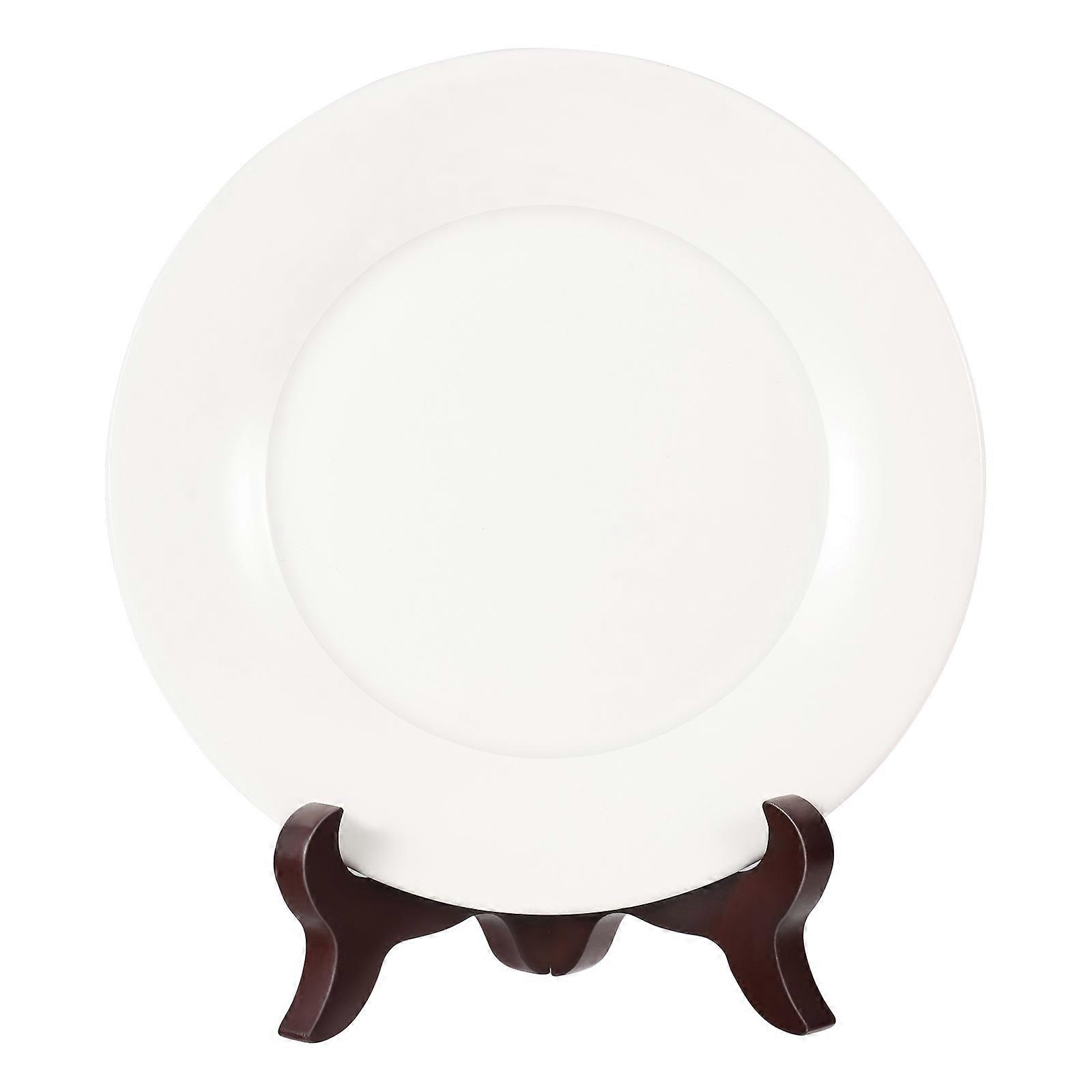 Portapiatti in legno per decorazione, 5 pezzi, caffè