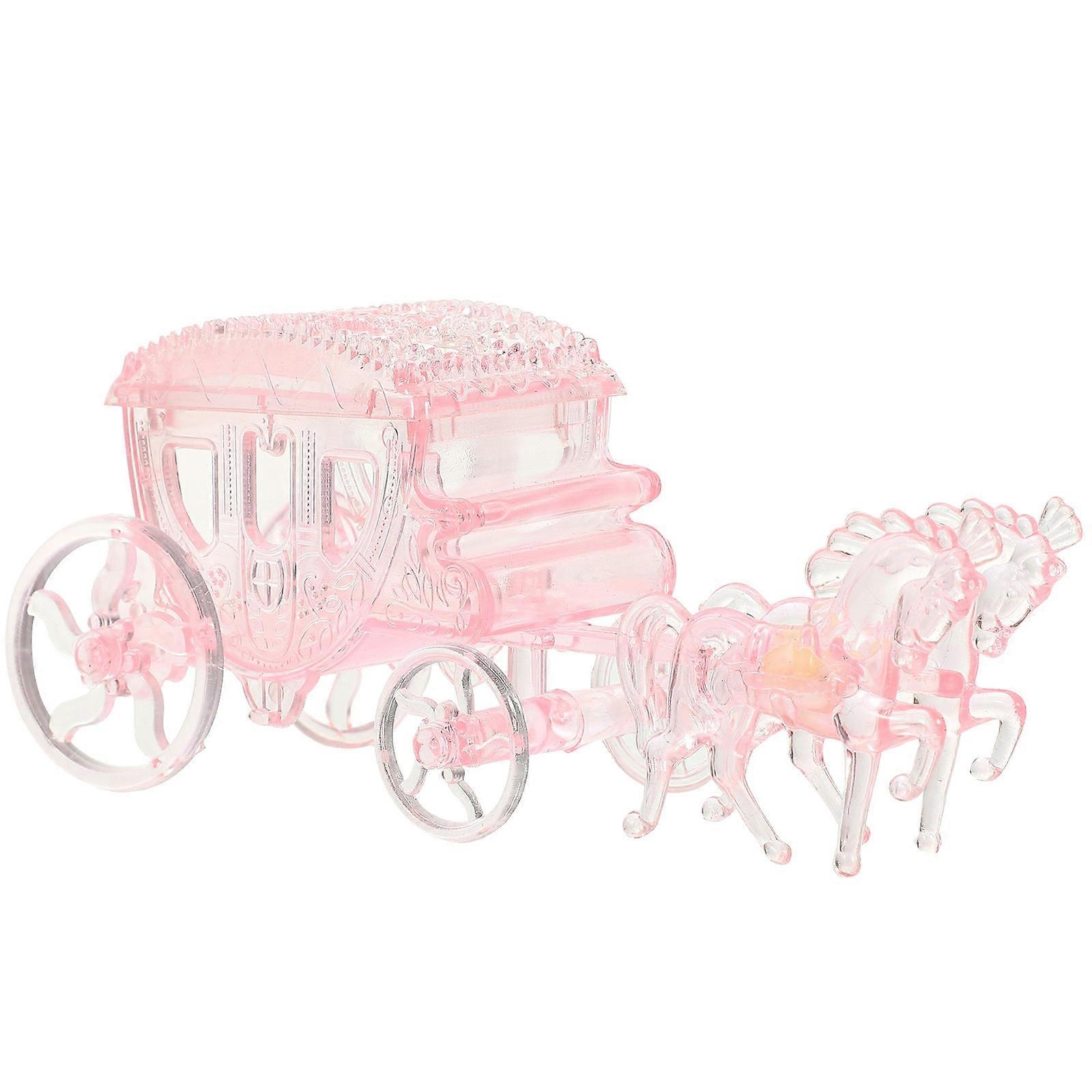 Carriage Candy Boxes Plastic for Storage Use 3Pcs Favor Gift Box