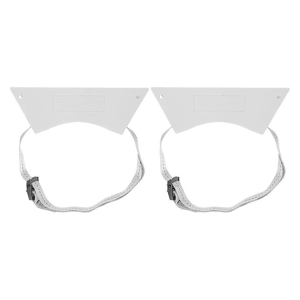 Tank Holder Gas Cylinder Wall Mounted Bracket for Fixing Use 2Pcs