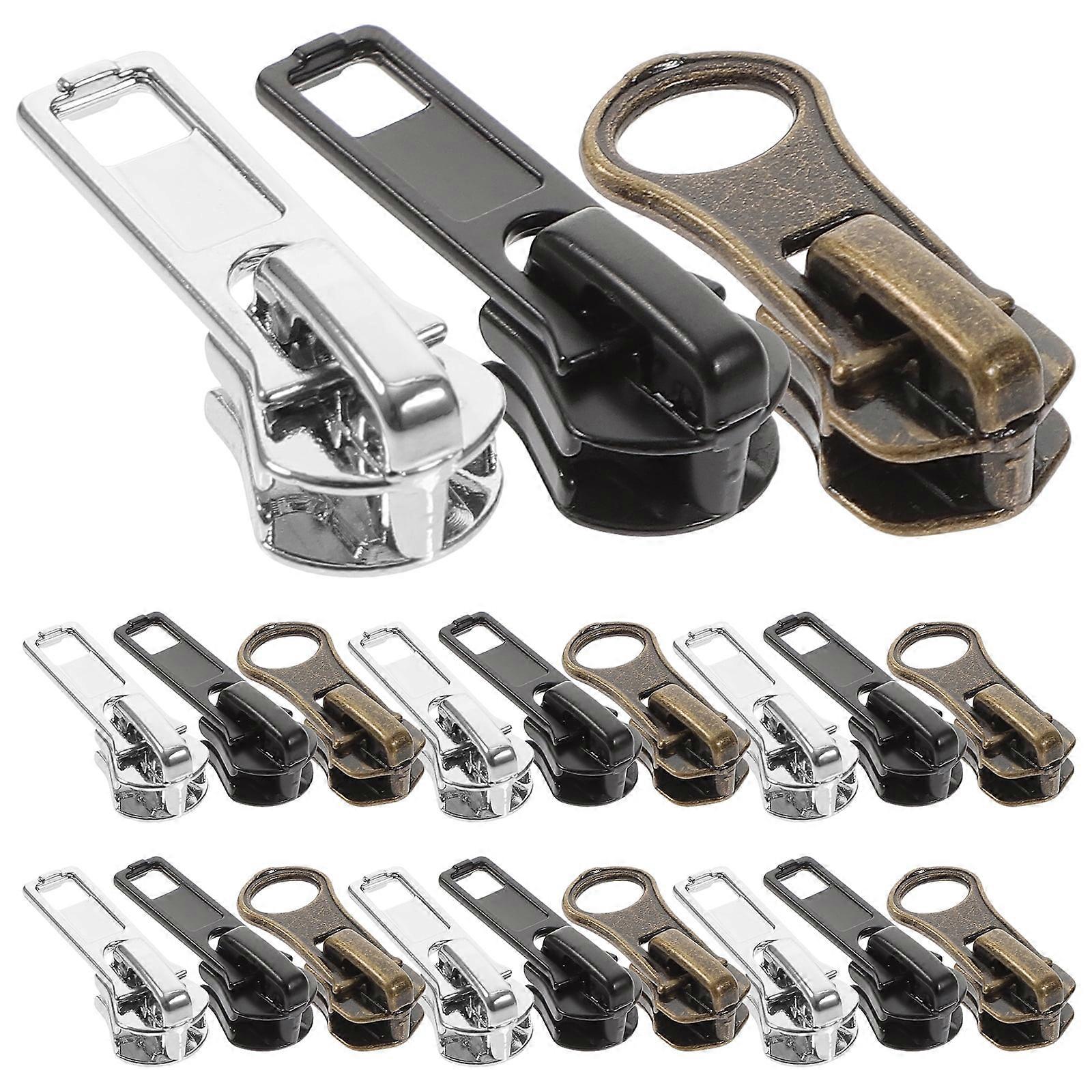 57Pcs Professional Zipper Pullers Universal Zipper Heads Suitcase Clothes Replacement Zipper Pulls