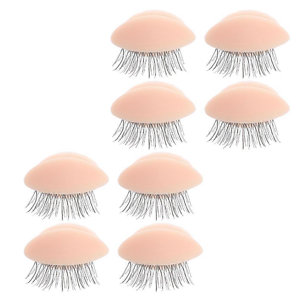 Practice Eye Mold Silicone Eyelash Extension Tool for Training 4Pairs