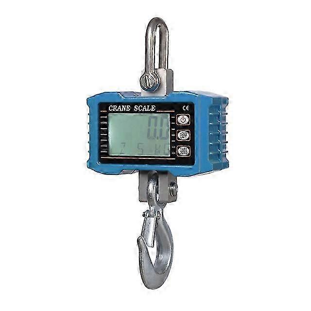 Digital Hanging Scale 1000kg/ 2204lbs Portable Heavy Duty Crane Scale Lcd Backlight Industrial Hook Scales Unit Chang