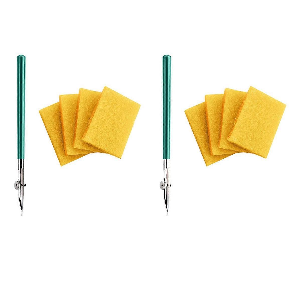 Art Ruling Pen Set, with 4 Pcs Residue Eraser for Applying Masking