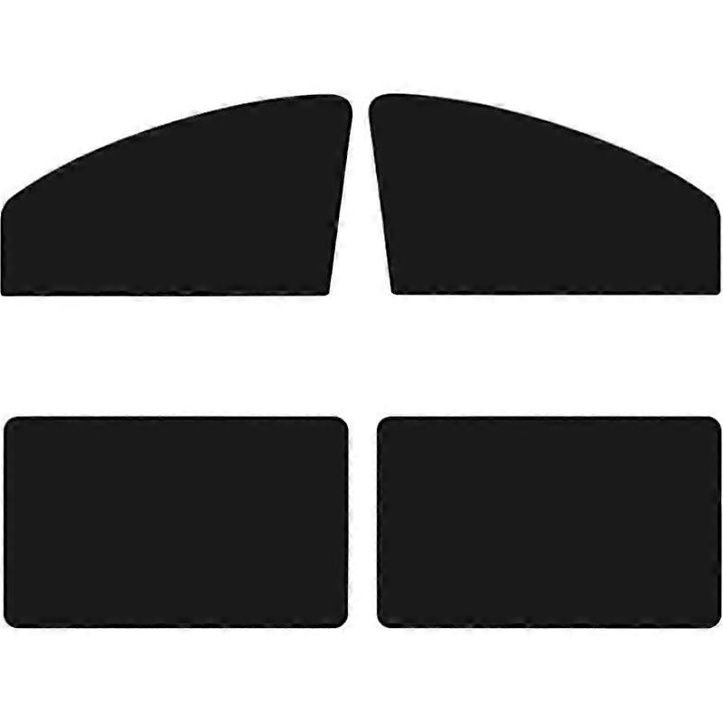 4 Pack Magnetic Car Side Window Sun Shades UV Protective Mesh Covers Easy Install For Most Vehicles