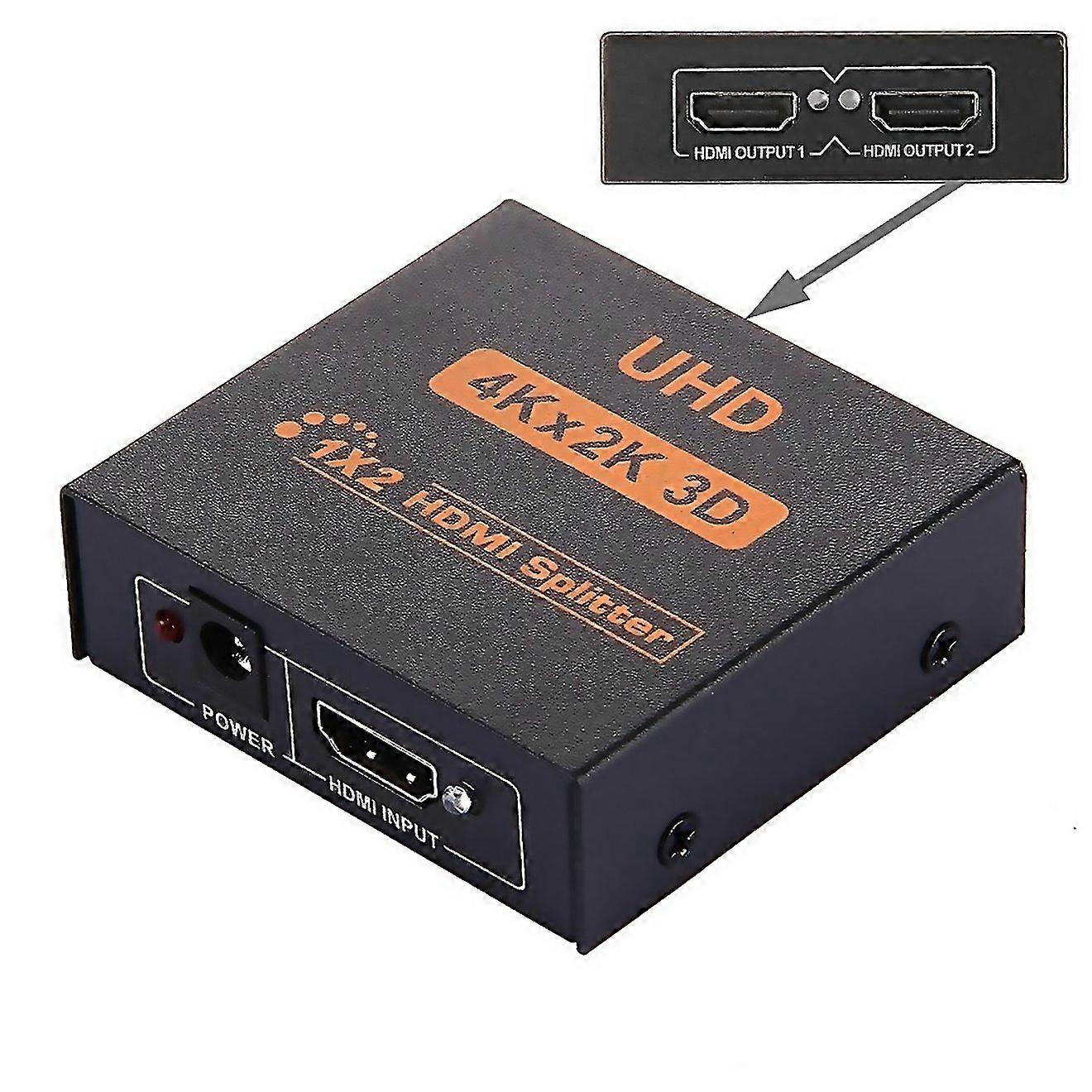 For Fy1409e Mini V13 Uhd 4k X 2k 3d 1 X 2 Hdmi Splitterblack