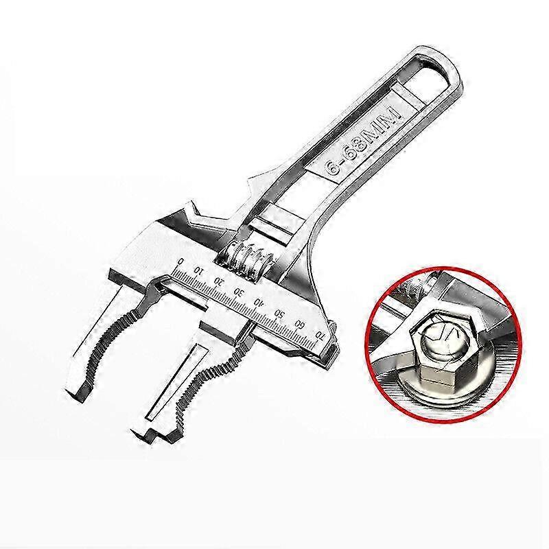 Kostumere Reversible Sink Wrench with 6-68mm Jaw Opening Multifunctional Tool 26s