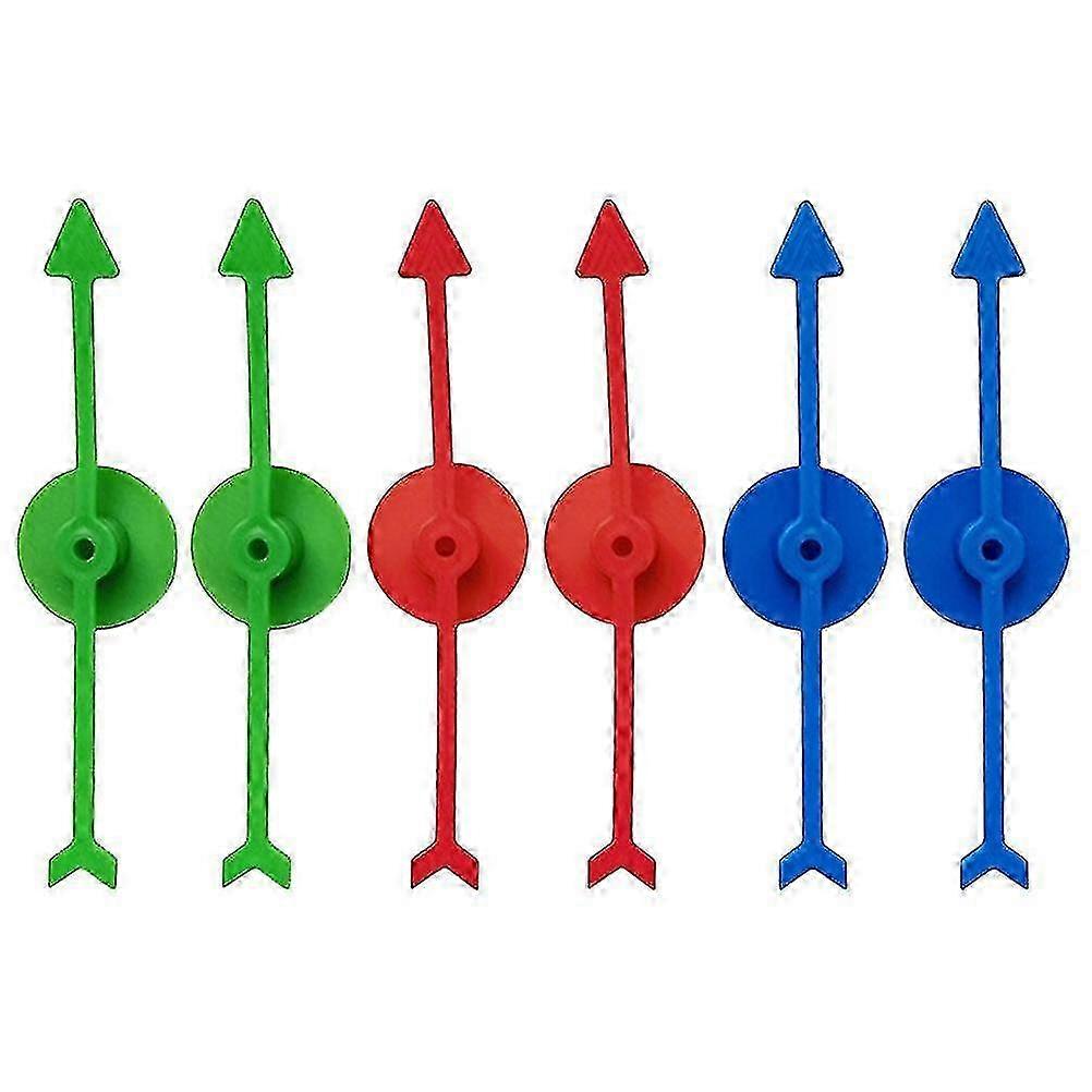6pcs Diy Game Arrows Replacement Plastic Arrow Spinners Accessory Plastic Board Game Pointers