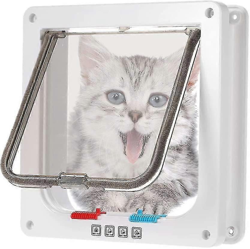 Microchip Cat Door Cat Door Microchip Cat Door Brown Pet Door With Screws Kits For Cat And Small Dog White,medium