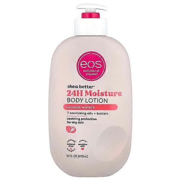 EOS, Shea BetterÃÂÃÂ¢ÃÂÃÂÃÂÃÂ¢, 24H Moisture Body Lotion, Coconut Waters, 16 fl oz (473 ml)