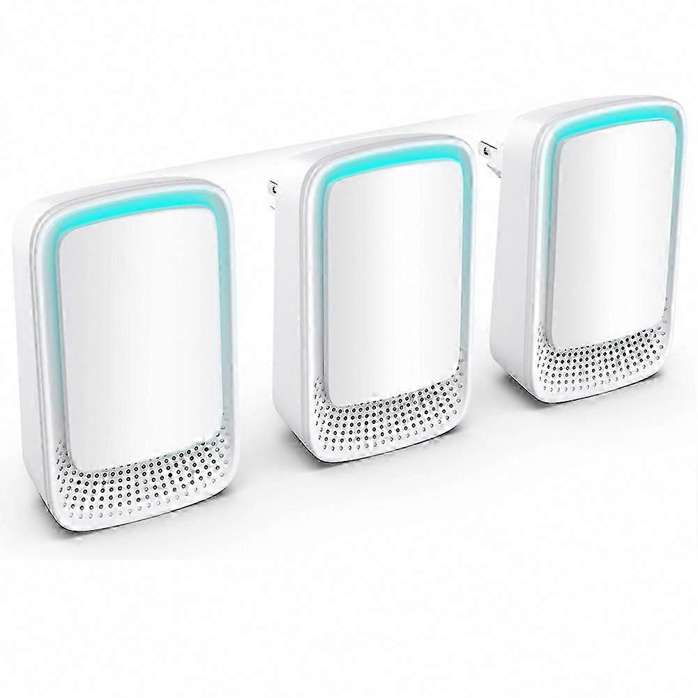 Luftionisatorer for hjemmet 3-pakning, negativ iongenerator EU-plugg