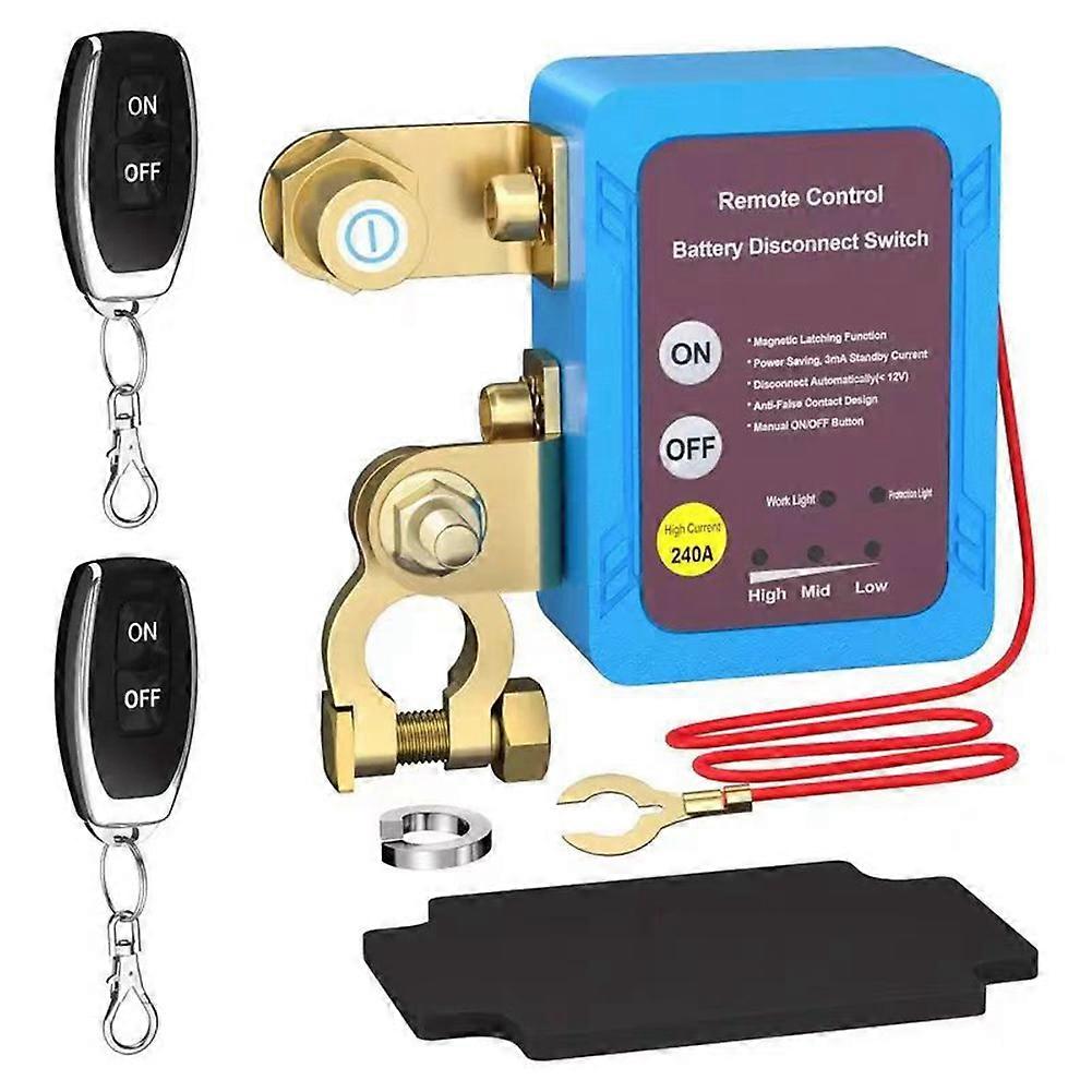 12V 500A Car Remote Control Battery Disconnect Switch Set Earth Leakage Protection Battery Disconnect Cut Switch Set