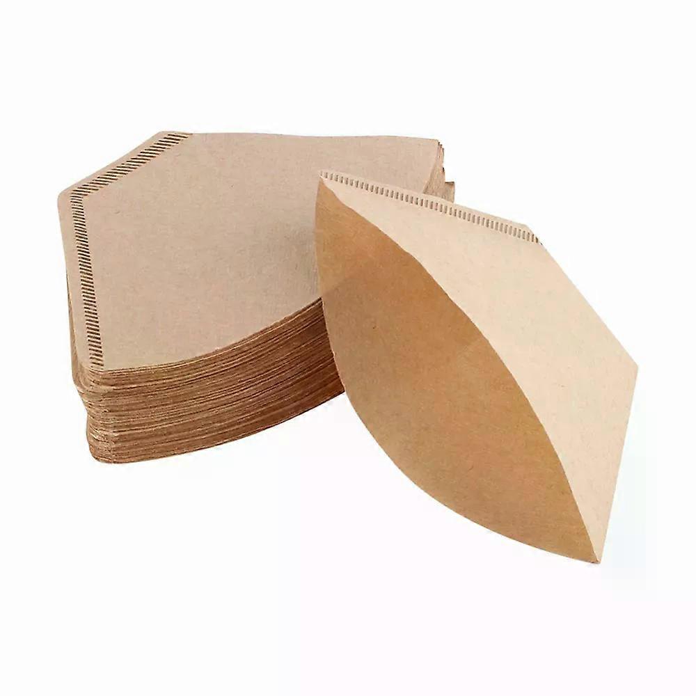 100pcs Environmentally Friendly Log Pulp Paper Coffee Filter Coffee Brewing Filter Hourglass Bag