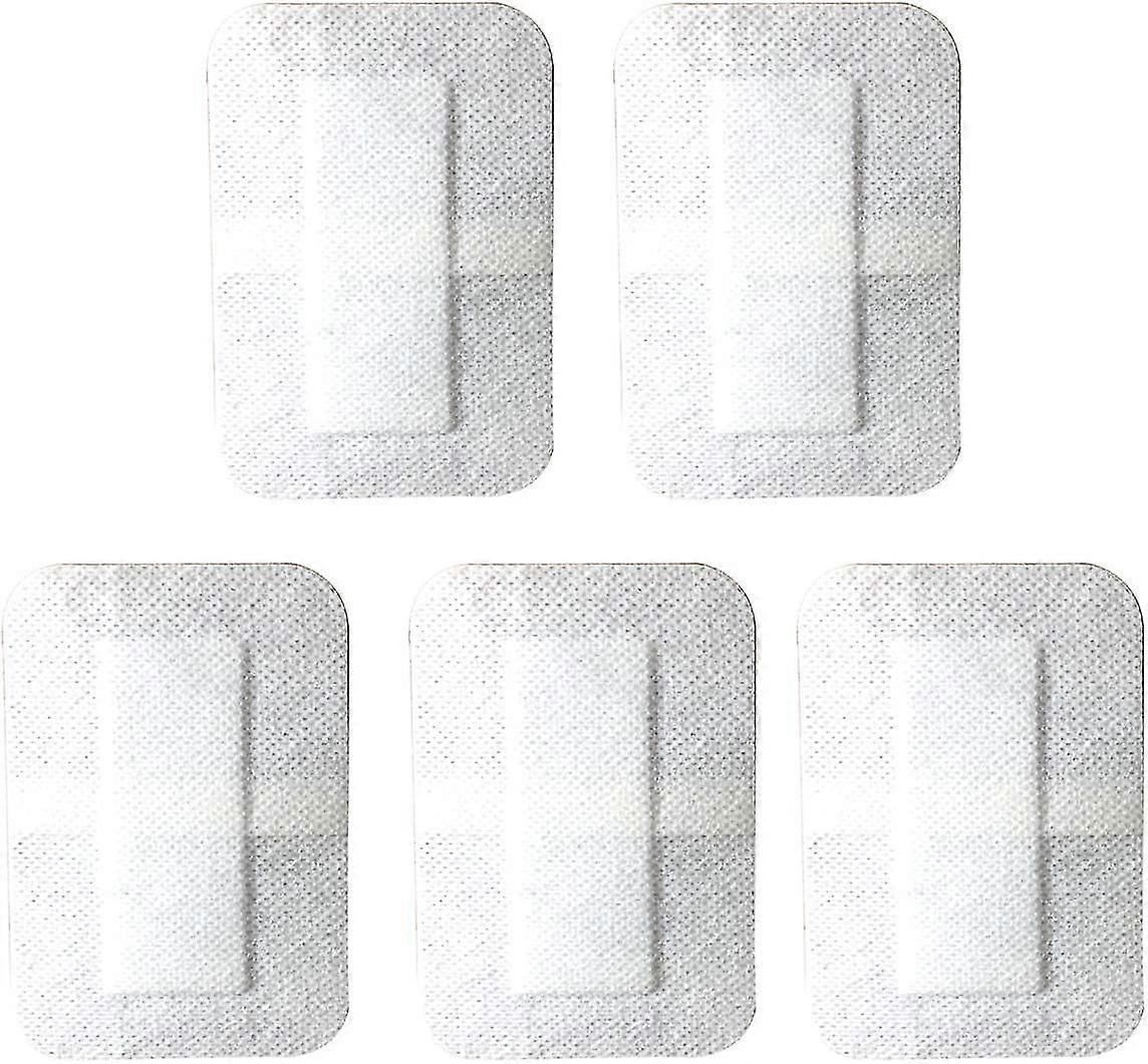 10pcs Adhesive Sterile Wound Dressing, Breathable Composite Dressing 7x6cm