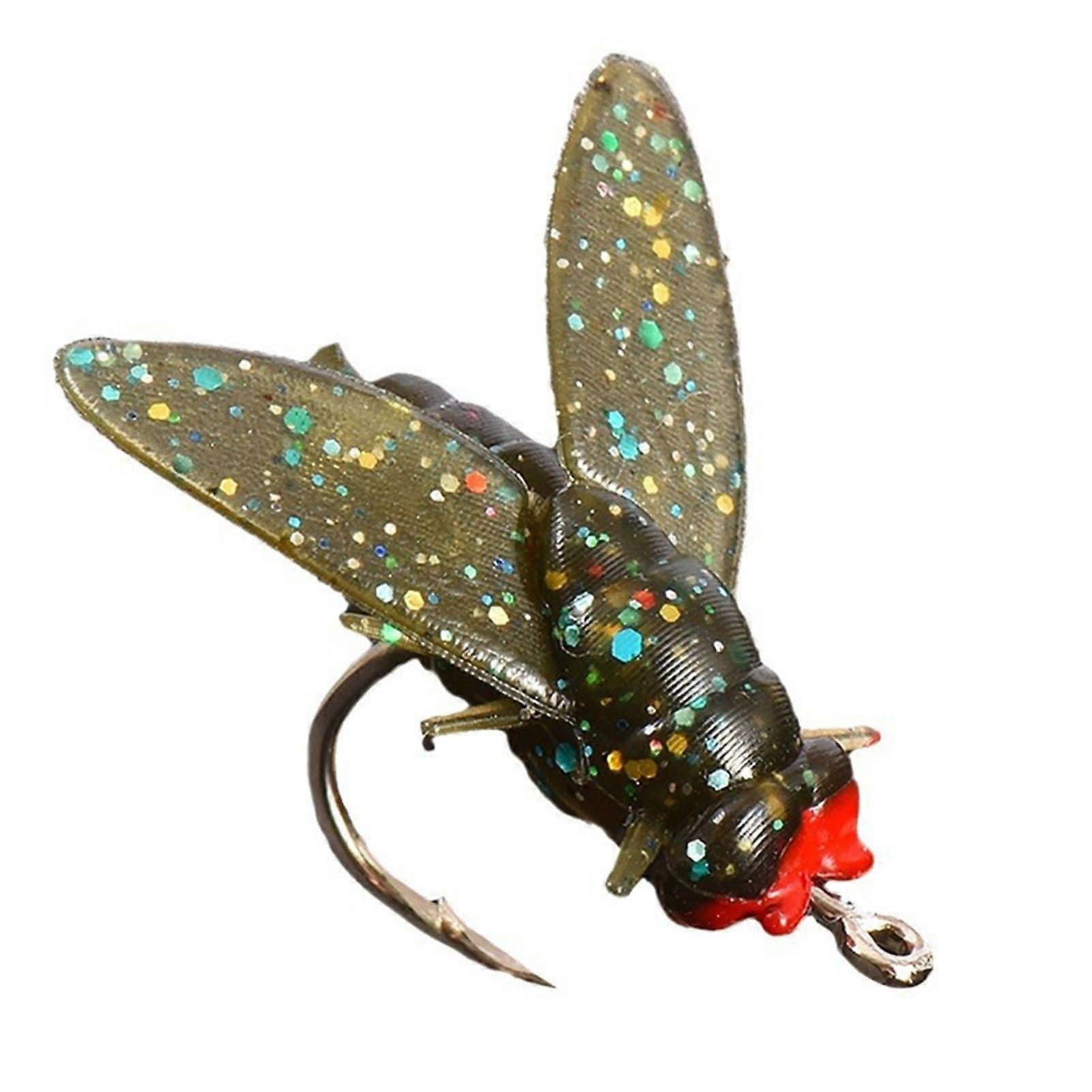 Artificial Fly Fishing Lure with Multi-hook Realistic Looking Compact Design Portable 3D Bionic Fly Fishing Bait