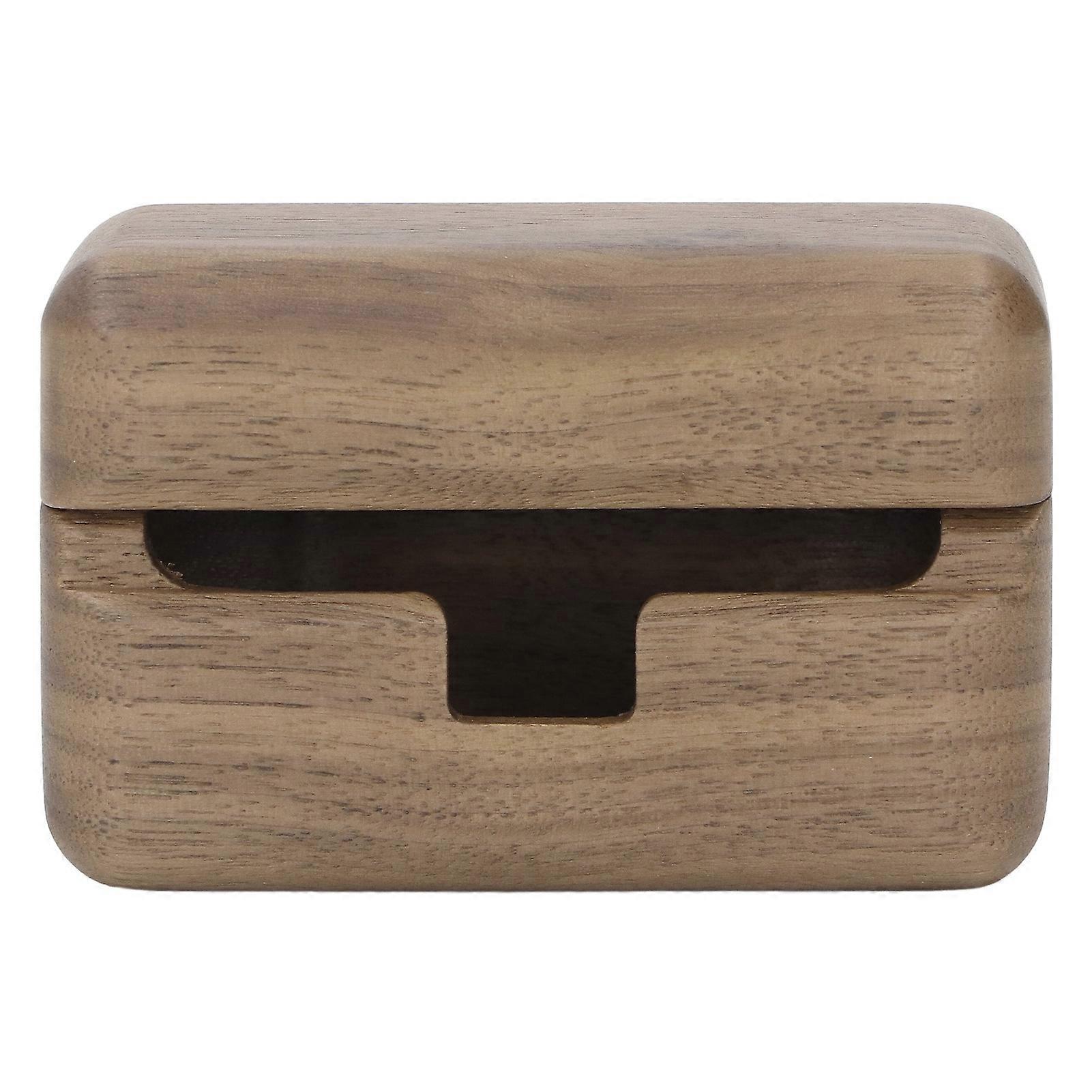 Case for WF 1000XM5 Walnut Wood Handcrafted Fall and Bump Proof Bluetooth Wireless Earbuds Protective Cover Case 