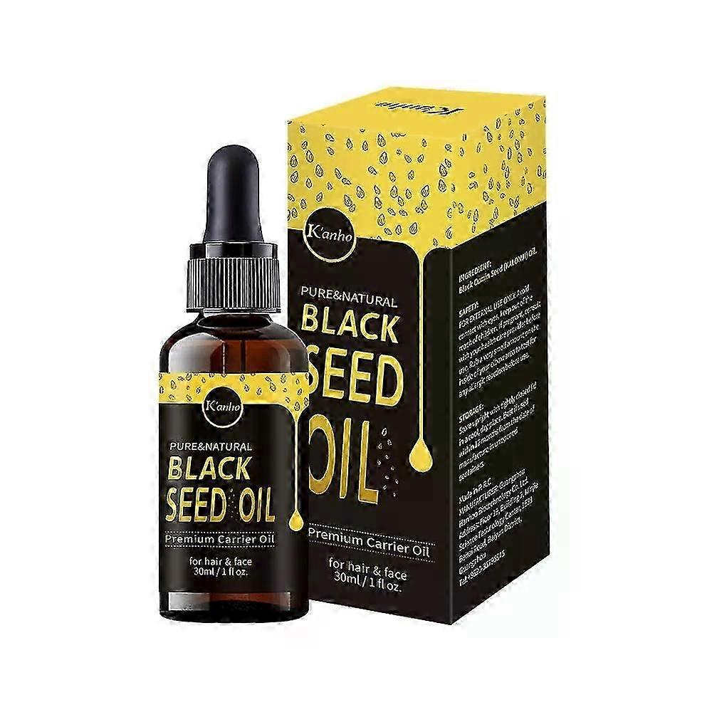 Black Seed Oil Organic Cold Pressed,100% Pure & Natural Liquid Black Seed Oil Cold Pressed for Skin Cares, Nourishes and Hydrates Hair