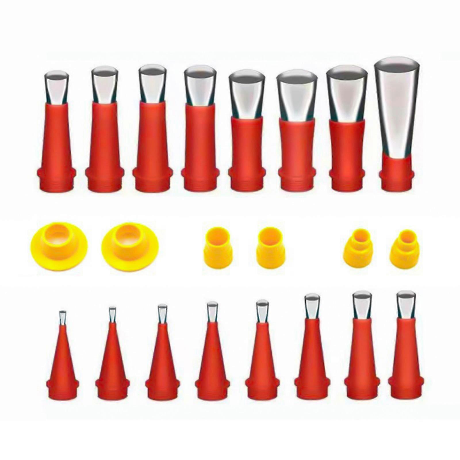 Comprehensive 22pcs Caulking Finisher Applicator Tips Tool Set Includes Multiple Sizes for Precise Sealant Application Multicolor