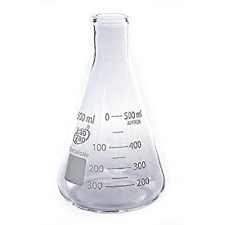 GL025-0500 - Flacon en verre transparent 500 ml gradué