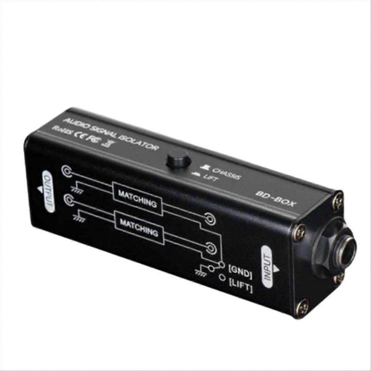 Audio Aignal Isolator 6.35mm Audio Interface Eliminator Noise Audio Passive Isolator for Conference
