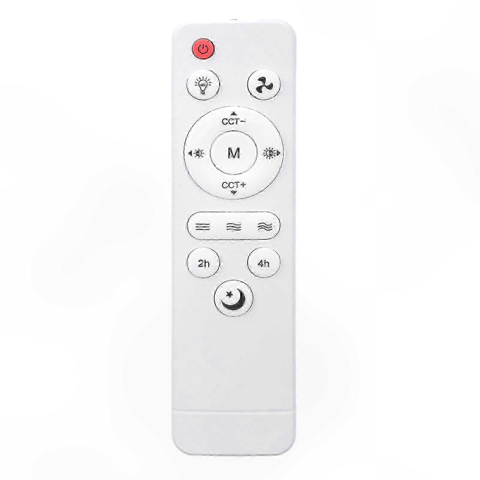 IR Remote Control for E27 Ceiling Fan Lights with Dimming and Color Adjustment Functionality