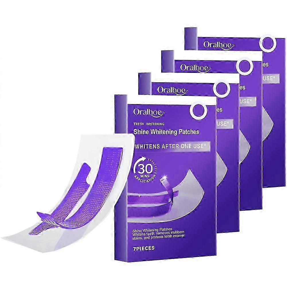 Vashoy Teeth Whitening Strips Clean Dental Plaque and Stains Teeth Care Stickers Restore Bright Whit